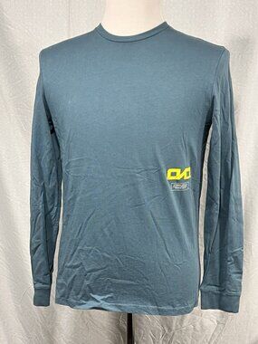 OVO October’s Very Own Long Sleeve T Shirt Men Small Teal Owl Graphic